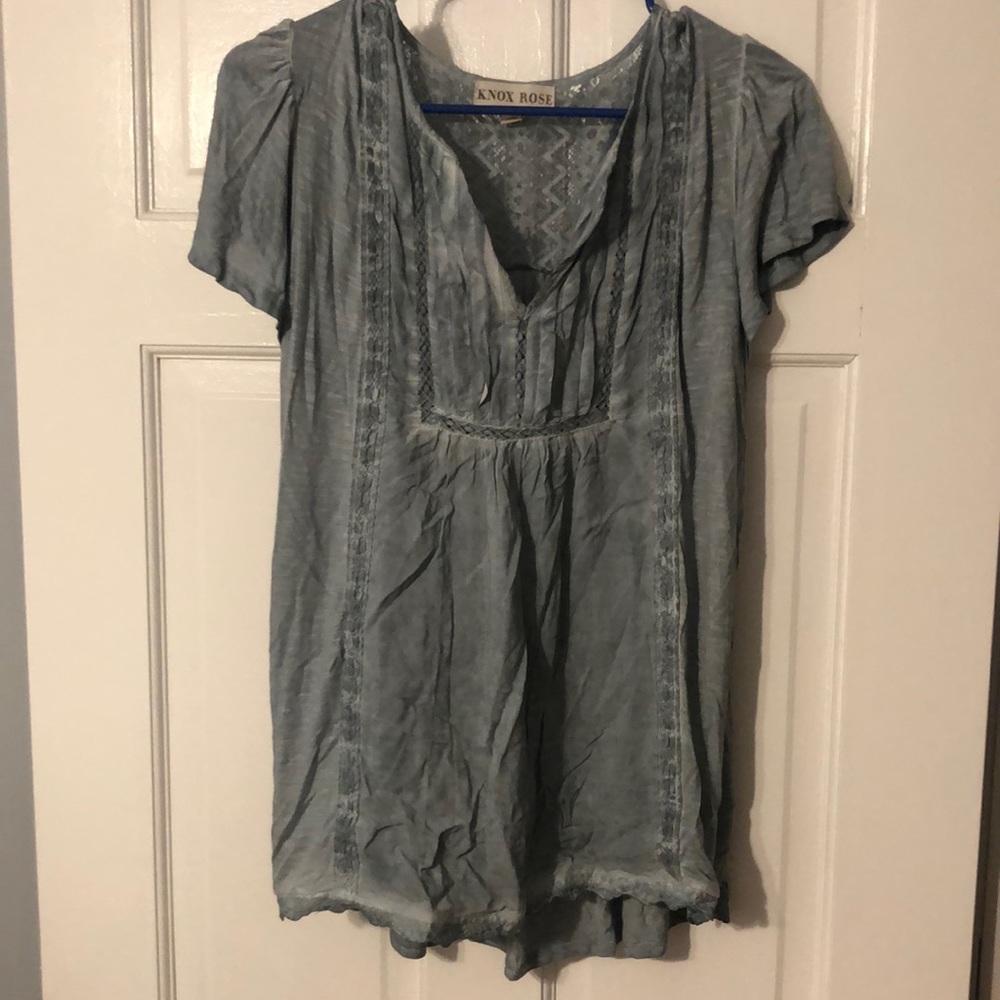 Knox Rose flutter sleeve babydoll top S